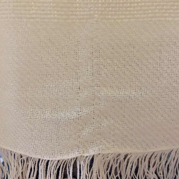 Large White Square Scarf - Picture 4 of 4